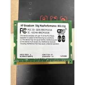HP 392591-001 Broadcom BCM94318MPG Mini PCI b/g Wireless WMIB-158GH